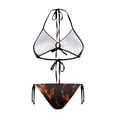 thumbnail image 2 of Uourmeti Flaming Fire Print Bikini Set - Bold Streetwear Style Swimsuit with Stretch Fabric - Perfect for Beach & Pool Days, 2 of 9