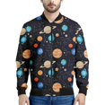 thumbnail image 2 of Chaquetas con estampado 3D de planetas divertidos para hombre, tendencia de moda, chaqueta bomber de manga larga para niños, sudadera informal de gran tamaño estilo Harajuku, 2 of 4