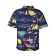 thumbnail image 3 of Daiia Sea Inhabitans and Herb Hawaiian Shirt for Men Gentle Cotton Regular Short Sleeve Casual-X-Large, 3 of 9
