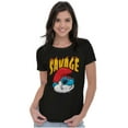 thumbnail image 3 of Cool Papa Smurf Savage Fire Cartoon Women's T Shirt Ladies Tee Brisco Brands M, 3 of 5