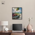 thumbnail image 3 of Local Beach House Framed High-Gloss Acrylic Glass Wall Art Colorful Coastal Wall Art by Art Remedy, Black Frame, 16 x 20, 3 of 7