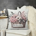 thumbnail image 2 of Home Sweet Home Farmhouse Eucalyptus Leaves Throw Pillow Covers,  Truck Stripes Buffalo Plaid Cushion Case Decorations, 2 of 5