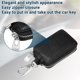 thumbnail image 3 of Funda para llave de vehículo de coche de piel de vaca con cremallera multifuncional duradera | Funda para llave de coche, soporte para dinero de bolsillo para llave remota automática, color negro, 1 Uds. Unique Bargains accesorios de alarma para vehiculos, 3 of 7