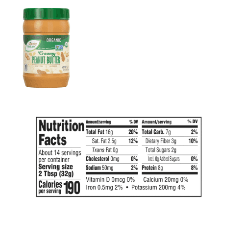 Simply Nature Peanut Butter and Almond Butter 12,16 oz ,Mixed 2-Pack