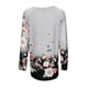 thumbnail image 3 of Camisetas de Mujer UKAP Estampado Floral Manga Larga Otoño Loose Fit Pullover Blusa Túnica, 3 of 5