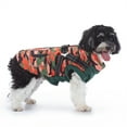 thumbnail image 5 of Small Dog Jacket with Harness,Pet Coat Cold Weather Warm Vest Jacket,Dog Waterproof Windproof Cotton Costume for Puppy Small Medium Dogs Orange Camouflage 2XL, 5 of 7