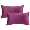 thumbnail image 2 of REGALWOVEN Pack of 2 Velvet Decorative Throw Pillow Covers Modern Cushion Covers with Zipper Purple 12" x 20", 2 of 6
