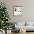 thumbnail image 2 of Stupell Industries Penguins Decorating Christmas Tree Holiday Painting Gold Floater Framed Art Print Wall Art, 2 of 6