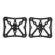 thumbnail image 4 of Convertidores de plataforma pequeños para ciclismo, adaptadores de pedales de bicicleta de carretera de aluminio negro, 4 of 8