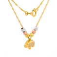 thumbnail image 2 of Cadena Gargantilla Dama Elefante 3 Oros 14k Solido, 2 of 5