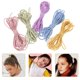 thumbnail image 3 of Colorful Hair Ties Elastic Cord Diy Enthusiasts Craft Making Bright Pink 500cm Length Multipurpose Durable 5Pcs, 3 of 5