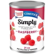Duncan Hines Comstock Simply Raspberry Pie Filling and Topping, Ready to Use, 21 oz.