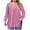 Hot Pink, variant on yievot Women's Plus Size Shirts Crew Neck Tunic Tops Pleated Casual Long Sleeve Swing Flowy Tunic Blouse