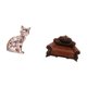 thumbnail image 5 of Estatua de gato, figura de escritorio, sofá en miniatura, mueble para casa de muñecas, silla individual, sofá de cerámica, adecuado para el hogar, la, 5 of 8