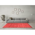 thumbnail image 3 of Ahgly Company Indoor Square Abstract Red Contemporary Area Rugs, 7' Square, 3 of 4