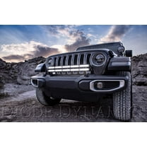 Diode Dynamics 30" Dual White Bumper LED Light Bar Bracket Kit Jeep Wrangler JL