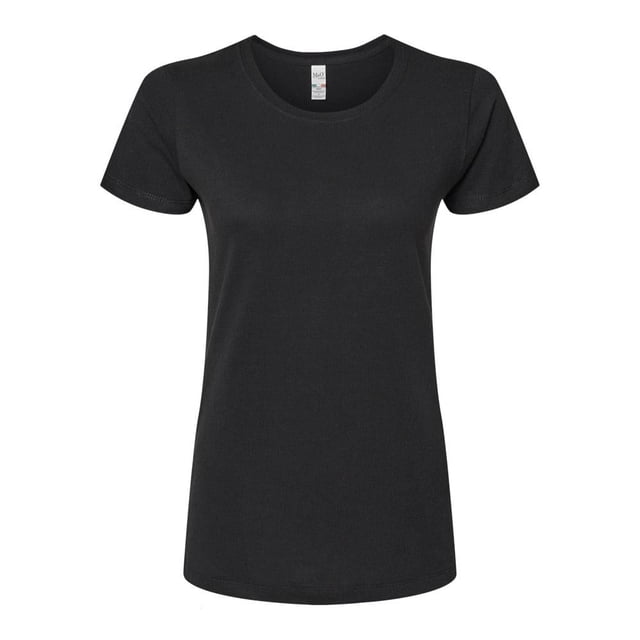 Playera M&O Knits para Mujer Lisa Manga Corta Cuello Redondo