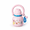 Floral pink, variant on 22 Oz Yellow 316L Stainless Steel Insulated Water Bottle with Dual Lid and Handle