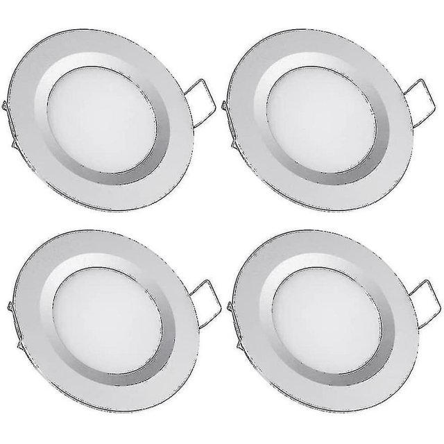 Luces DE TECHO empotradas LIUYMXG para autocaravana barco 12 V 4 LED 3 W 3200 K regulables