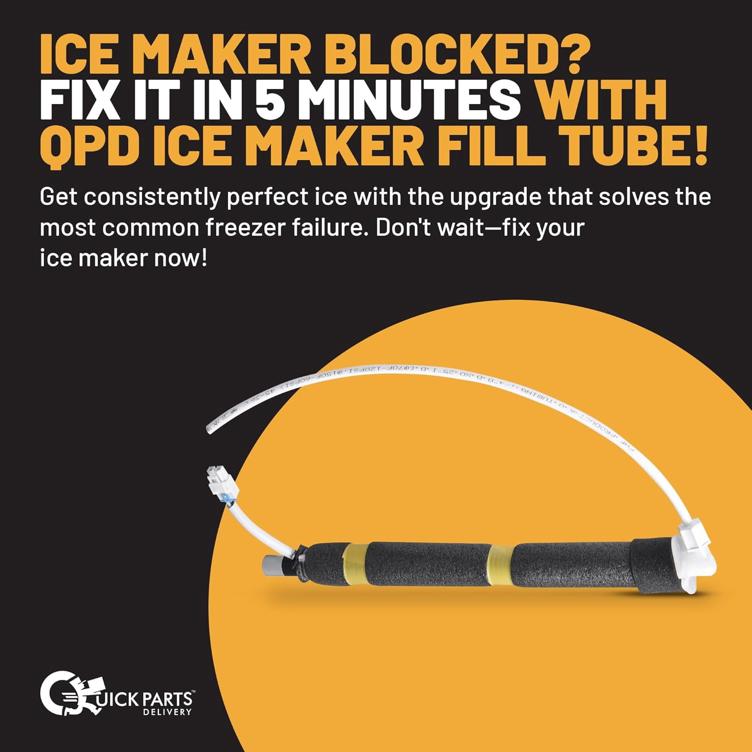 QPD Refrigerator Ice Maker Fill Tube Heater DA97-00209Z, Replacement for Samsung Refrigerators