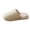 Khaki, variant on Women's Plush Memory Foam Scuff Slippers Fluffy Warm House Shoes Comfy Slip on Bedroom Slipper