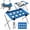 Blue - New, variant on Pet Bathing Hammock, Pet Grooming Hammock for Dogs and Cats, Foldable Pet Grooming Hammock for Bathing, Nail Trimming and Grooming