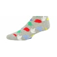 thumbnail image 4 of Sierra Socks Leaf Pattern Crew Cotton Socks (Shoe Size: 6-12, Gray), 4 of 6