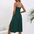 thumbnail image 5 of Meichang Spaghetti Strap Dresses for Women Summer Polka Dot Midi Dress Sleeveless Side Slit A Line Long Flowy Beach Sundress Corset Dress, 5 of 7