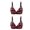 Red, variant on fheaev 2 Pack Everyday Bra Bras For Women Plus Size No Underwire Comfort Wireless Bra Adjustable Strap T-Shirt Bra Lift Up Bra Push Up Bras Minimizer Bra