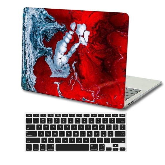 KSK KAISHEK Hard Shell Only Compatible MacBook Air 13.6 Inch m2 with Touch Bar Type C + Black Keyboard Cover Model: A2681 m2 (Pink series 0362)