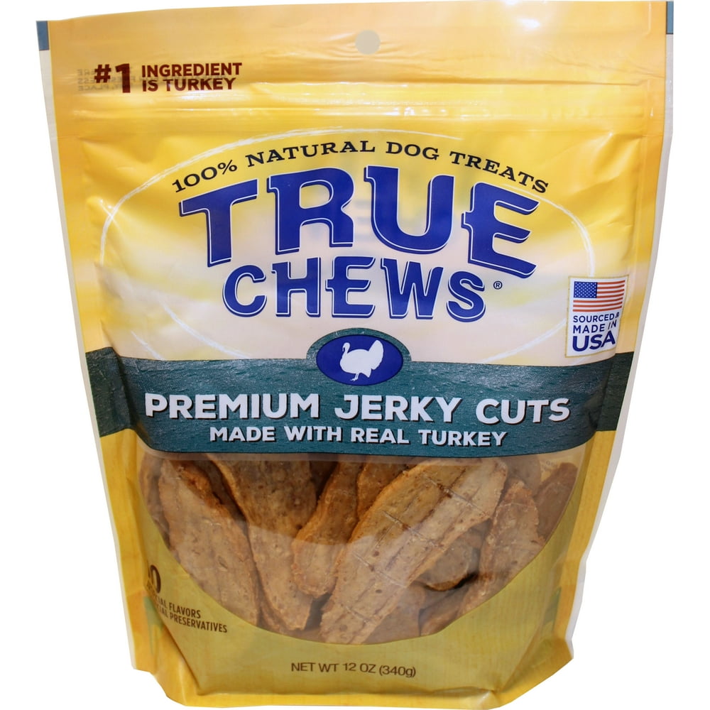 True Chews Premium Jerky Cuts Made with Real Turkey Dog Treats, 12 Oz