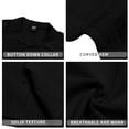 thumbnail image 4 of GENTS BLISS button Down Mens Shirts Short Sleeve Shirts for Men Solid TextureT-shirts, 4 of 6