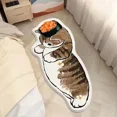 thumbnail image 1 of Cartoon Bedside Rug Cat Floor Mat Fluffy Cat Mats Irregular Carpet for Living Room Shaggy Area Rugs Thicken Doormat Cute Decor, 1 of 7
