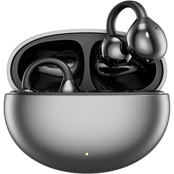 Audífonos Deportivos Clip, Abiertos Bluetooth 5.4 - Auriculares Sin Inserción 50H, Diseño Abierto Seguro, IP57 Resistencia al Agua/Sudor, Ideales para Correr, Gimnasio y Usuarios con Lentes
