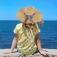 thumbnail image 5 of Ltpwer Beach Sun Straw Hats for Women Straw Hat Visor Large Wide Brim Visor Summer Hats for Women Hats for Women Fashionable Summer Hat Floppy Sun Hat for Summer Beach Cap Panama Fedora Hat Coffee, 5 of 5