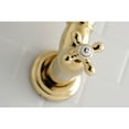 thumbnail image 4 of Kingston Brass KS3102AX Restoration Wall Mount Pot Filler Kitchen Faucet, Polished Brass, 4 of 5