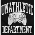 thumbnail image 2 of Unathletic Department Video Game Nerd Unisex Fleece Graphic Zip Up Hoodie Brisco Brands 2X, 2 of 5