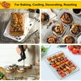 thumbnail image 4 of Grill Rack 1Pcs, Stainless Steel Wire Rack for Roasting, Baking, Grilling, Cooling, Rust Free & Oven Safe, Various Size & Multi-Purpose, Dishwasher Safe, 4 of 8
