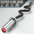 thumbnail image 2 of Synergee Commercial Super Easy Curl Olympic Bar Chrome Sleeves and Black Phosphate Shaft Excellent for Bicep Curls and Triceps Extensions, 2 of 7