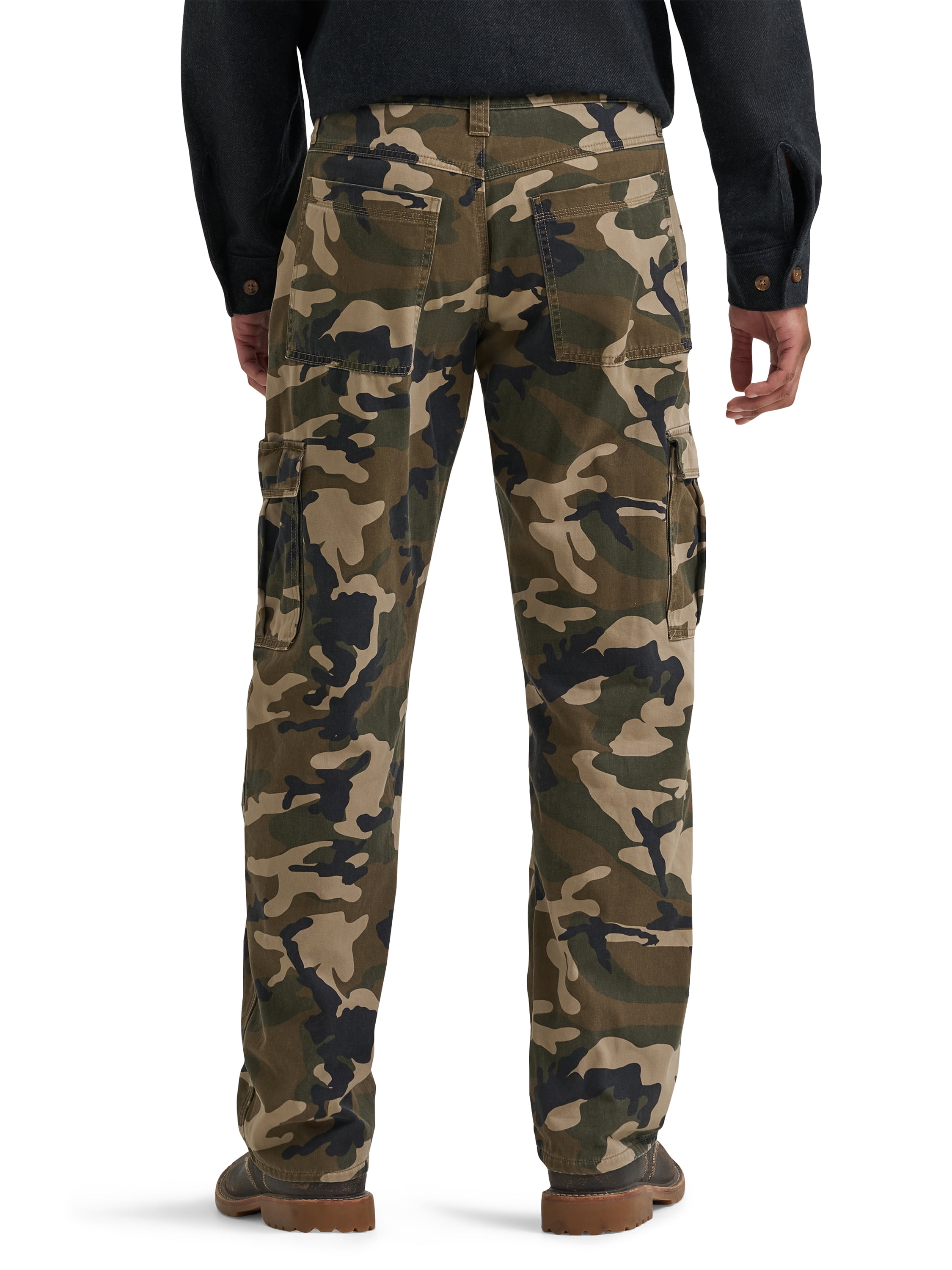 Wrangler Men's and Big Men's Relaxed Fit Fleece Lined Cargo Pant 29X30-48X30
