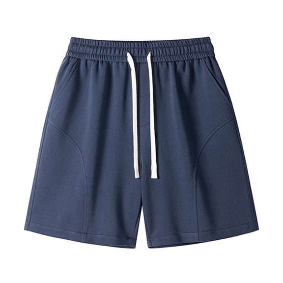 ZACPNCV Mens Casual Shorts Solid Color Elastic Waist Dstring 5 Inch Gym Outdoor Everyday Pants with Pockets
