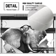 thumbnail image 2 of Elephant Canvas Wall Art Funny Animal Canvas Black And White Bathroom Wall Decor Kids Bathroom Decor Farmhouse Bathroom Wall Decor Elephant Bathroom Painting Modern Decor Unframed, 2 of 3