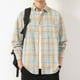thumbnail image 4 of Blusa y camisa de manga larga con cuello vuelto para hombre, informal, con estampado y bolsillo, de poliéster, 4 of 4