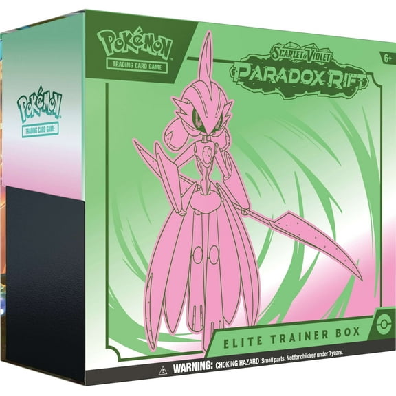 Pokemon Scarlet & Violet Paradox Rift IRON VALIANT Elite Trainer Box (9 Booster Packs, 1 Foil Promo Card, 65 Sleeves & More)
