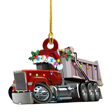 

Kafei Christmas Acrylic Ornaments Modern Vehicle Shape Tree Pendant