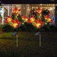thumbnail image 3 of Kuymtek 2x LED Solar Jardín Orquídea Luz Impermeable Paisaje Valla Decoración (Naranja), 3 of 7