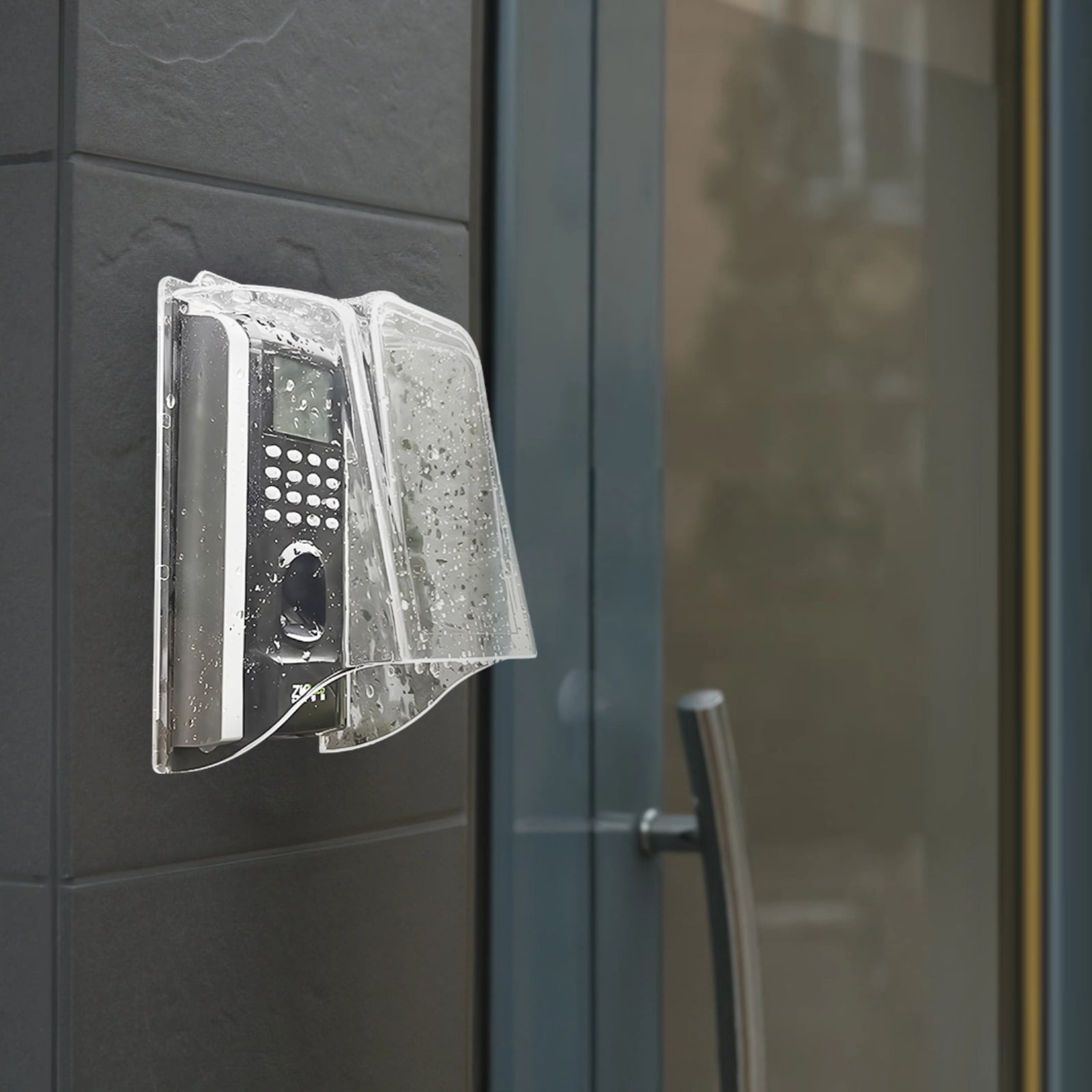 Weatherproof Doorbell Protector, PC Protective Case for Ring Doorbell and Access Control Devices, Transparent PC Material, Outdoor Waterproof and Dustproof, Long-Lasting and Easy to Install