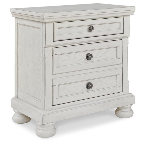 Signature Design by Ashley Robbinsdale 2 Drawer Nightstand, Antique White