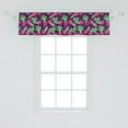thumbnail image 2 of Ambesonne Green and Purple Window Valance, Cartoon Ripe Beets, 42" x 12", Purple Green and Magenta, 2 of 3