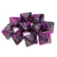 thumbnail image 5 of Dados Poliedros Sunnimix Juego de dados TRPG Dice 10 Uds. Morado + Gris, 5 of 8